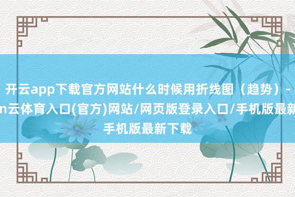 开云app下载官方网站什么时候用折线图（趋势）-开yun云体育入口(官方)网站/网页版登录入口/手机版最新下载