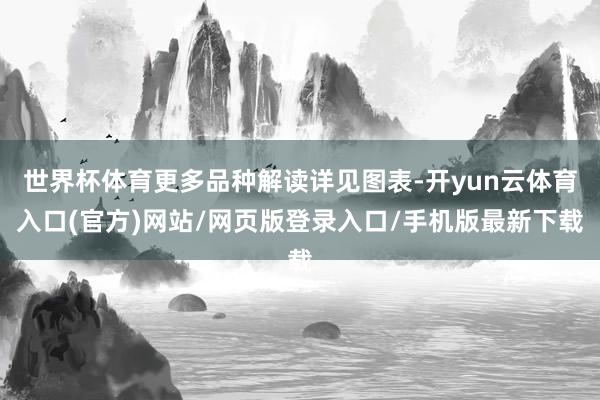 世界杯体育更多品种解读详见图表-开yun云体育入口(官方)网站/网页版登录入口/手机版最新下载